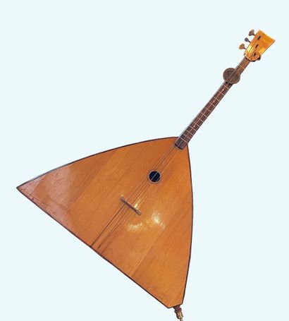 Bass balalaika made in Romania, label Reghin,...