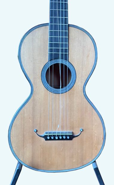 Romantic guitar in the style of Lacote, maple...