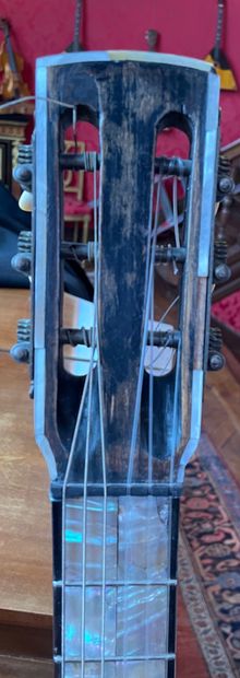 Russian guitar, six strings, mother-of-pearl...