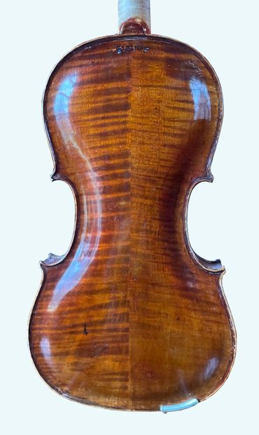 German violin, iron mark on the back under...