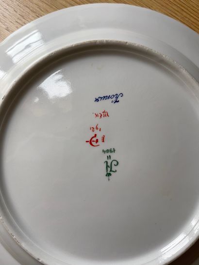 
Porcelain soup plate after the work of Alexandra...