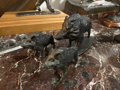 PAUL MICHEL (XXe siècle) 
Boar
Bronze with...