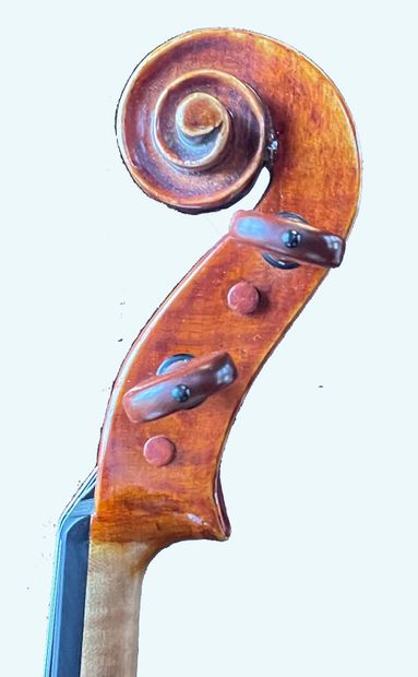 Violin probably Italian, bearing a label...