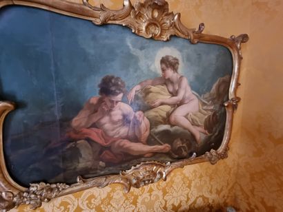 Ecole francaise vers 1760

Jupiter and Antiope...
