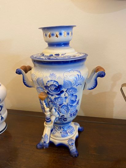Porcelain Samovar mounted as a lamp
Russia,...