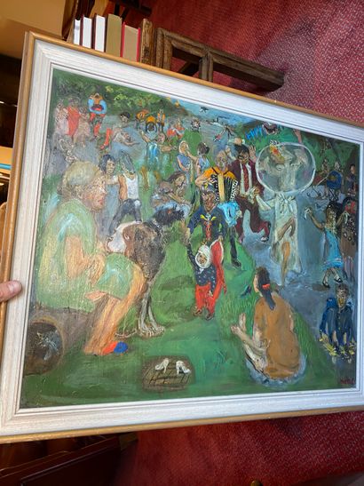 Natta KONICHEVA (1935)
Scène de fête (1885)
Oil...