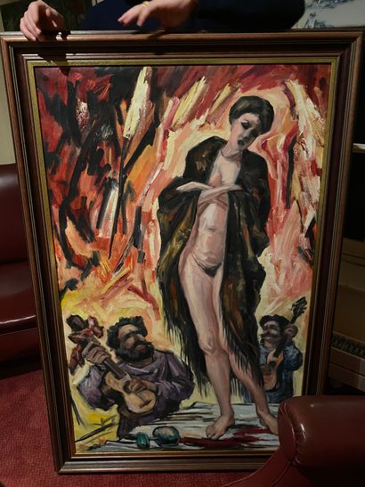 Vladimir AITUGANOV
Black eyes, 1997
Oil on...