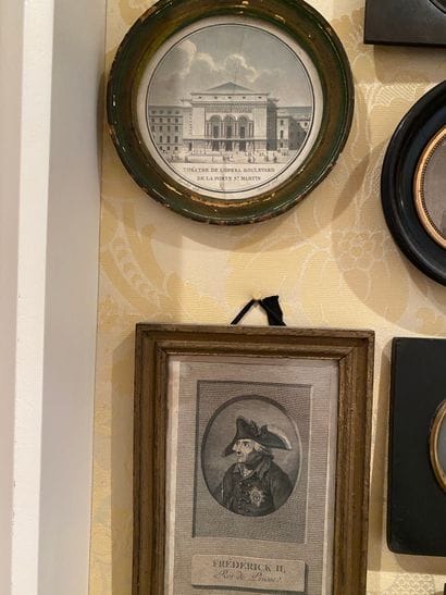 
Two engravings showing Frederick II of Prussia...