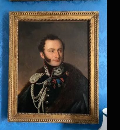 
Ecole russe du XIXe siècle Portrait d un...