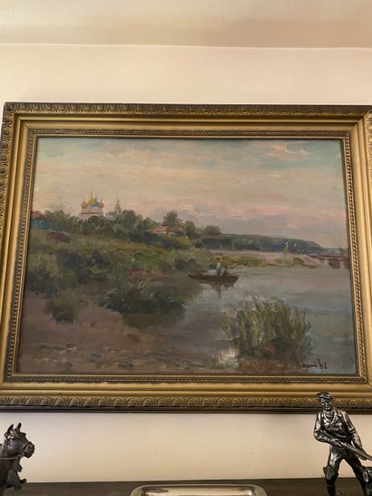 École russe du XXe siècle, V.A. VASSYL
Riverfront
Oil...