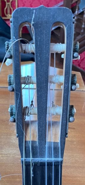 Romantic guitar in the style of Lacote, maple...