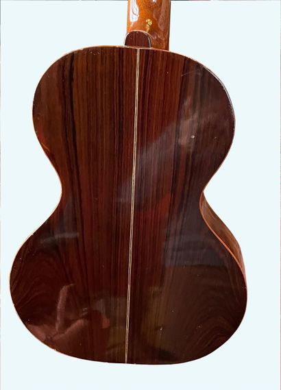 Russian guitar, seven strings, in playing...