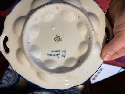 
Important table service in blue and white...