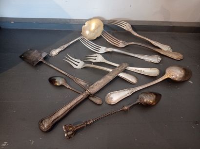 Lot in silver 950°/°° including
A baptismal...