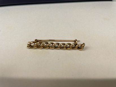 Barrette brooch
In gold 750°/°°
With gourmet...