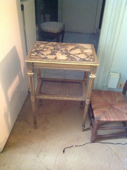 
Small quadripod console In gilded carved...