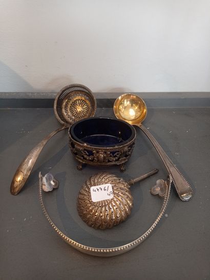 Lot in foreign silver and silver scraps including
A...