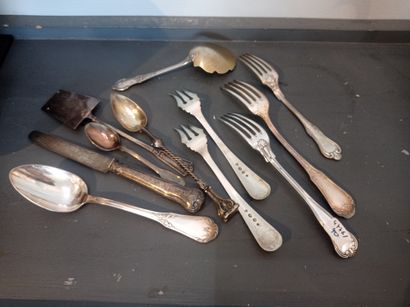 Lot in silver 950°/°° including
A baptismal...