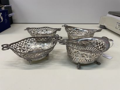 Dutch silver lot 835°/°° including
Two pairs...