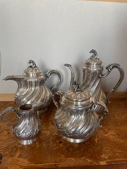 Tea and coffee service
In silver 950°/°°
Including...