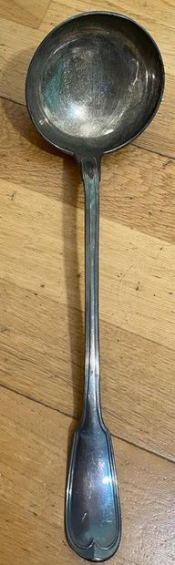 Ladle
In silver 950°/°°
Contoured thread...