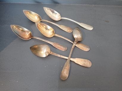 Suite of 6 teaspoons
In silver vermeil 950°/°°
Uniplat...