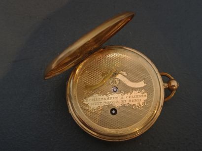 Watch
In guilloché gold 750°/°°
Decorated...