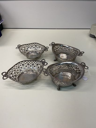 Dutch silver lot 835°/°° including
Two pairs...