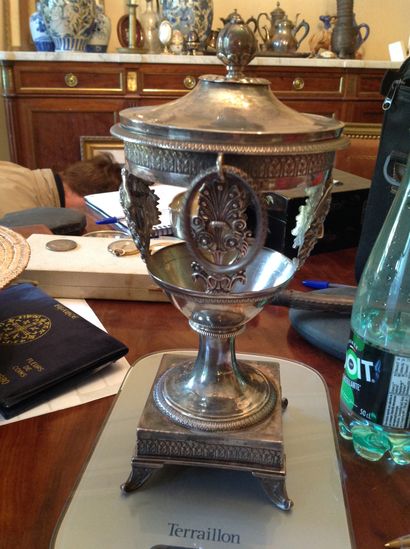
Covered cup



In silver 950 °/°°



Decorated...