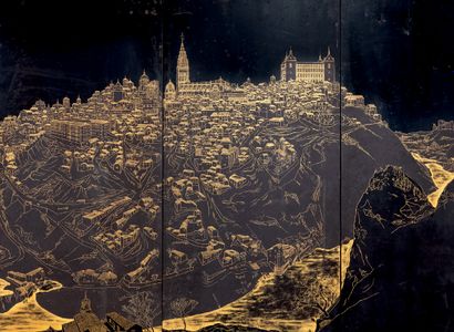 SERGE ROVINSKI (1895-1945)
Vue de Tolède,...
