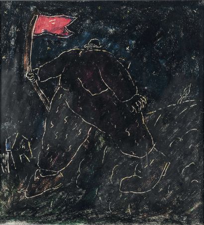 Jean-Charles BLAIS (Né en 1956)
Le promeneur
Pastel...
