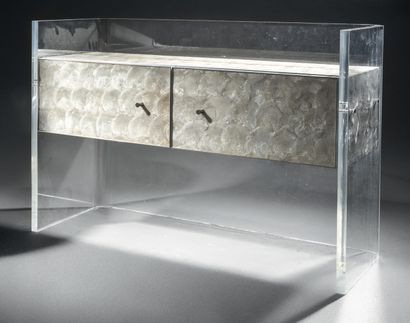 TRAVAIL CONTEMPORAIN
Petite console en épaisse...