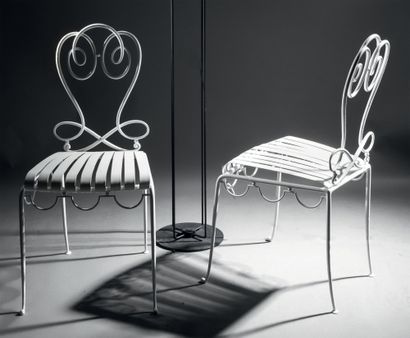RAYMOND SUBES (1891-1970)
Paire de chaises...