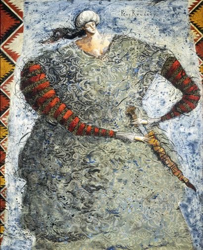 Jean-Pierre ROC ROUSSEY (né en 1951)
La robe...