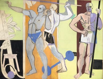 Camille HILAIRE (1906-2004)
Les athlètes
Huile...