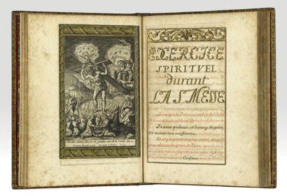 MANUSCRIT. - Christian hours and prayers...