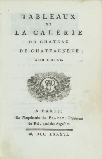 TABLES of the gallery of the castle of Chateauneuf...