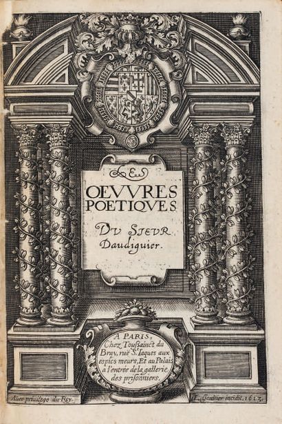 AUDIGUIER (Vital d').

Ɵ Les Œuvres poétiques....