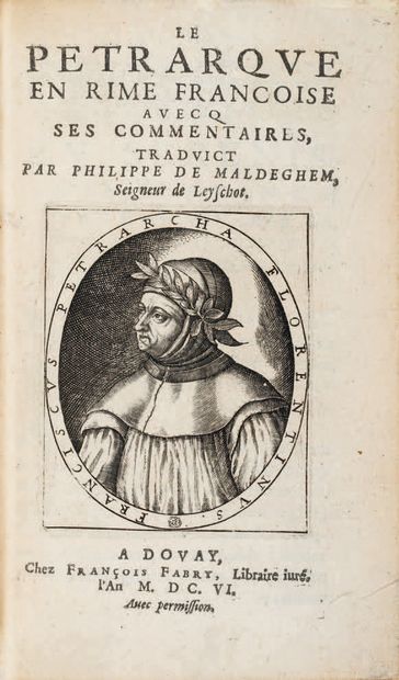 MALDEGHEM (Philippe de).
Ɵ - PETRARCH. Le...