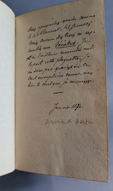BÉROALDE DE VERVILLE (François). 
Ɵ Les Ténèbres,...