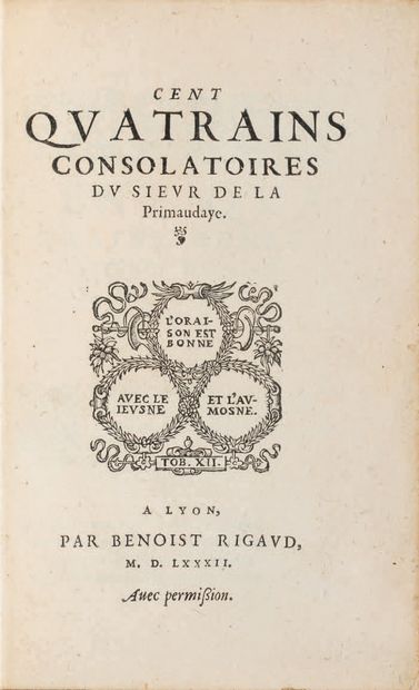 LA PRIMAUDAYE (Pierre de).
Ɵ One hundred...
