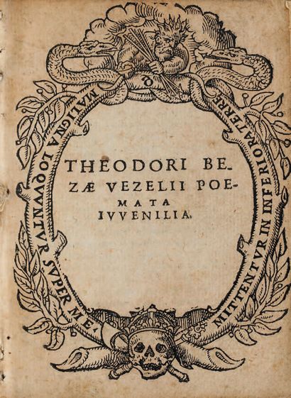 BÈZE (Théodore de).
Ɵ Poemata juvenilia....