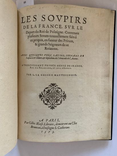 LA GESSÉE (Jean de).
Ɵ Les Soupirs de la...