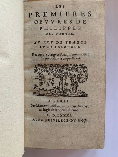 DESPORTES (Philippe).
Ɵ Les Premières œuvres....
