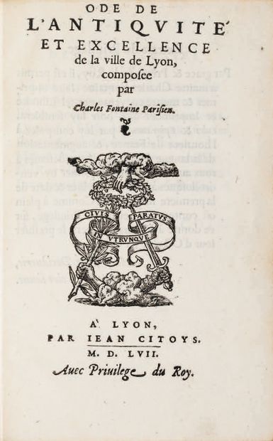 FONTAINE (Charles).
Ɵ Ode of antiquity and...