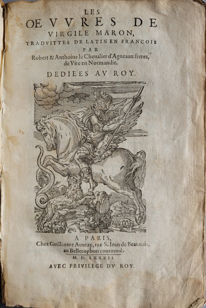 AGNEAUX (sieurs d').

Ɵ - VIRGIL. The Works,...