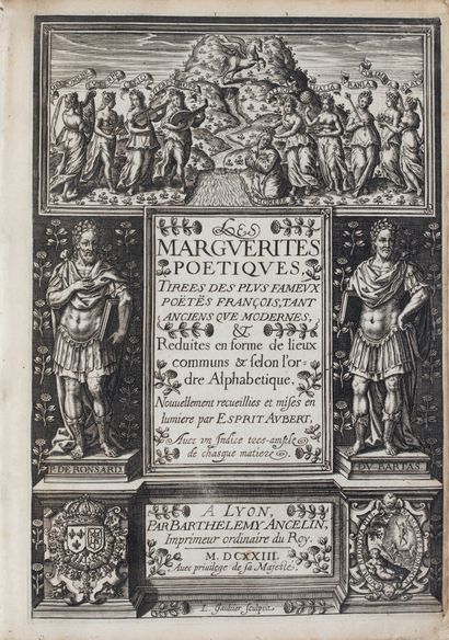 AUBERT (Esprit).
Ɵ les Marguerites poétiques,...
