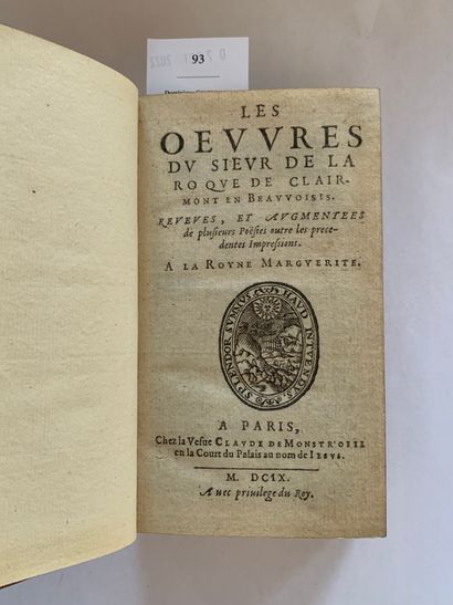 LA ROQUE (Siméon-Guillaume de).
Ɵ Les Œuvres,...