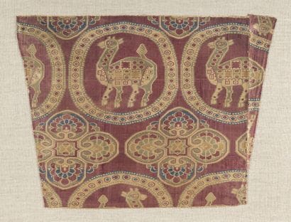Deer, dress sleeve. Sogdiana, Central Asia,...