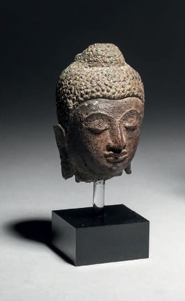 THAÏLANDE - XVIIe siècle
Small head of Buddha...